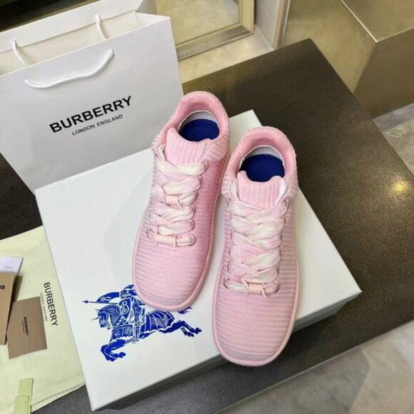 BURBERRY BOX Pink splice SNEAKERS - Picture 7 of 9